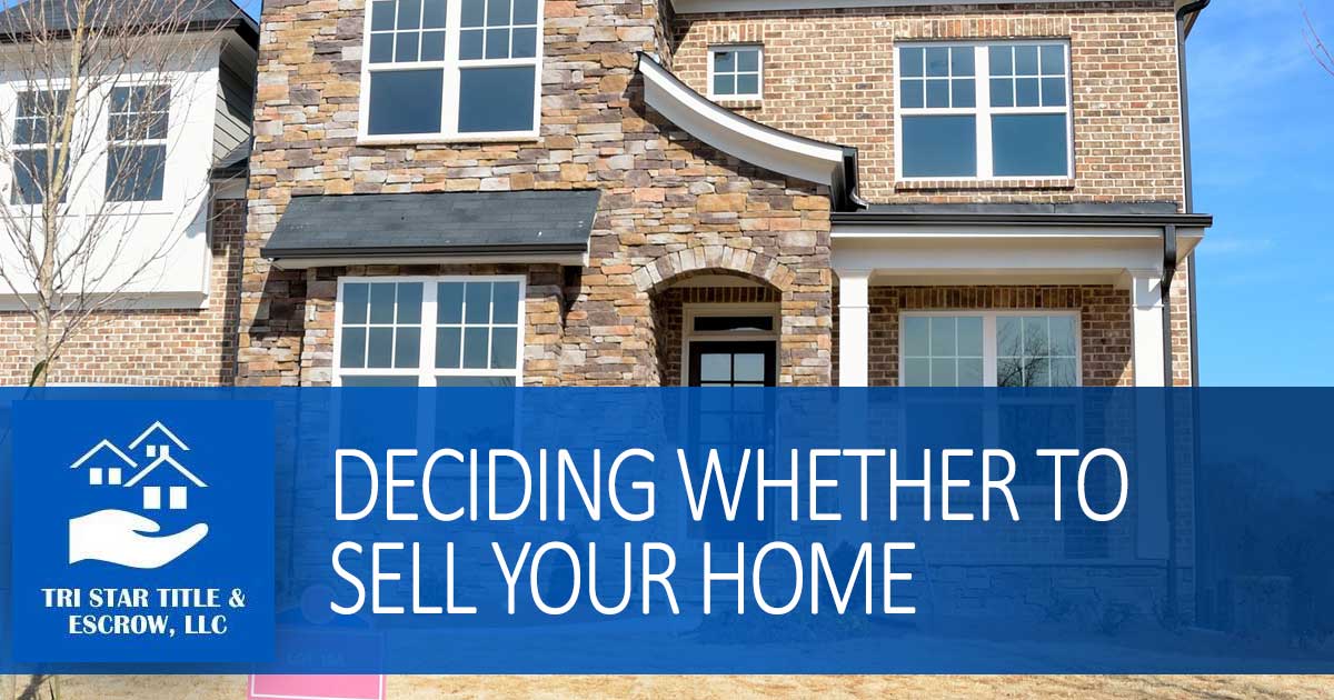 Deciding Whether to Sell Your Home - Insurance, Escrow, Settlement in Murfreesboro TN